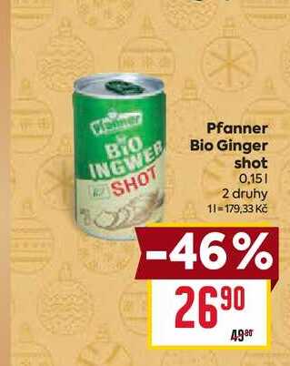 Pfanner Bio Ginger shot 0,15l