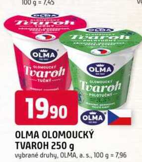 OLMA OLOMOUCKÝ TVAROH 250 g 