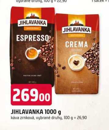 JIHLAVANKA 1000 g Espresso