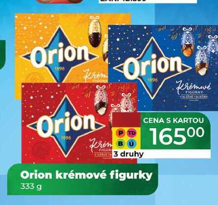 Orion krémové figurky 333 g 