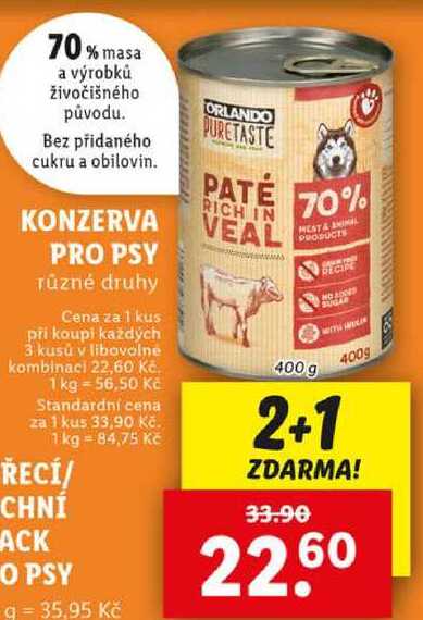 KONZERVA PRO PSY, 400 g