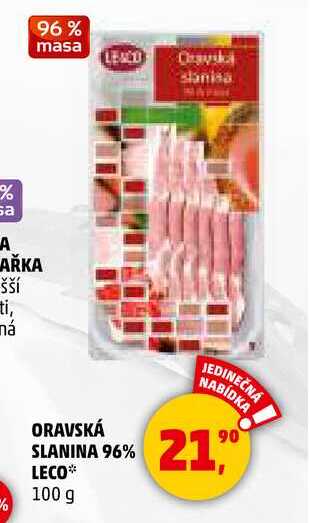 Le & Co Oravská slanina, 100 g