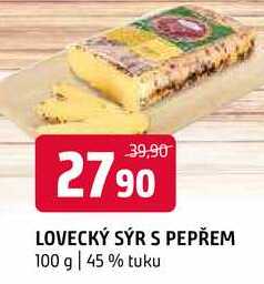 Lovecký sýr s pepřem 100g