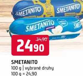 Smetanito 100g vybrané druhy