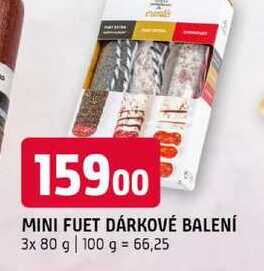 Mini fuet dárkové balení 3x 80g