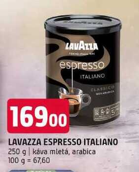 Lavazza espresso italiano 250 g káva mletá, arabica