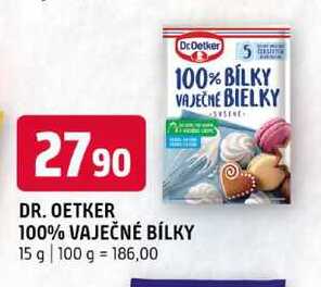 Dr. Oetker 100% vaječné bílky 15g