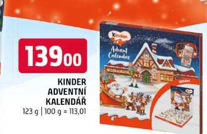 Kinder adventní kalendář 123 g 