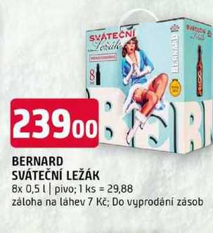 Bernard Sváteční ležák 8x 0.5l v akci