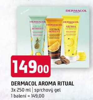 Dermacol Aroma Ritual sprchový gel 3x 250ml, vybrané druhy