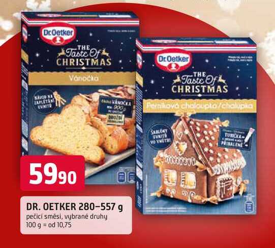 DR. OETKER 280-557 g pečicí směsi, vybrané druhy