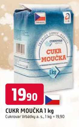 CUKR MOUČKA 1kg  v akci