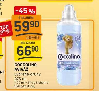 COCCOLINO AVIVÁŽ vybrané druhy 975 ml 