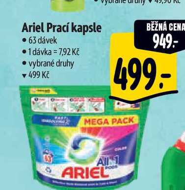 Ariel Prací kapsle • 63 dávek