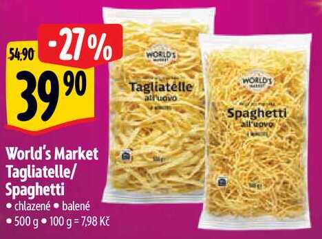 World's Market Tagliatelle/Spaghetti, 500 g