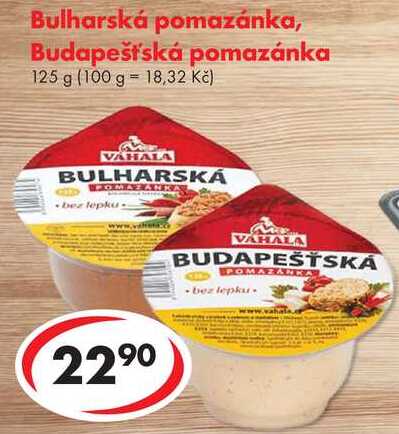 Bulharská pomazánka, Budapešťská pomazánka, 125 g 