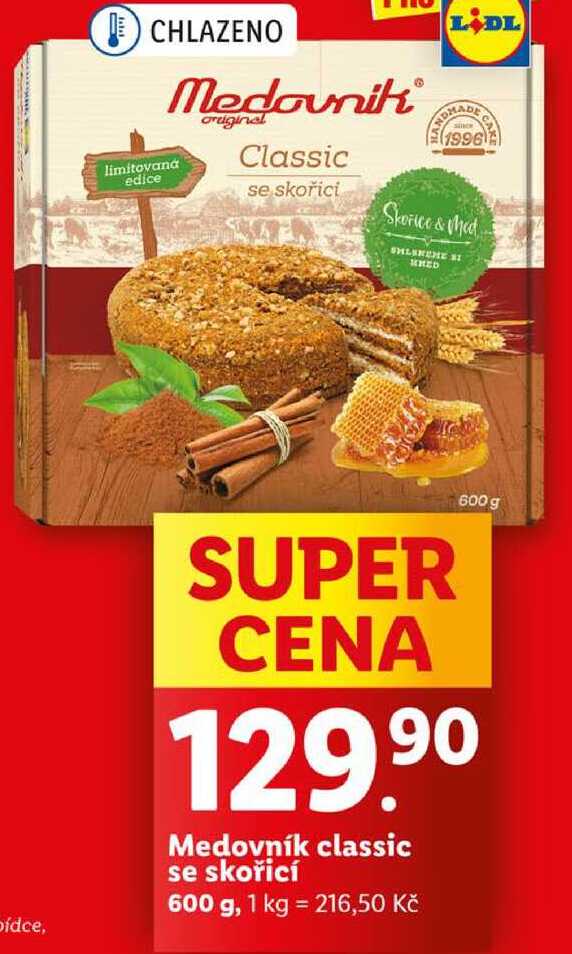 Medovník classic se skořicí, 600 g