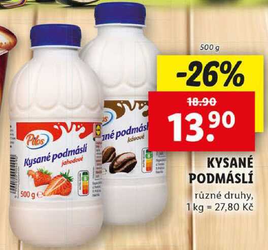 KYSANÉ PODMÁSLÍ, 500 g v akci