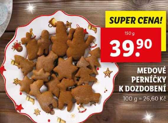 MEDOVÉ PERNÍČKY K DOZDOBENÍ, 150 g
