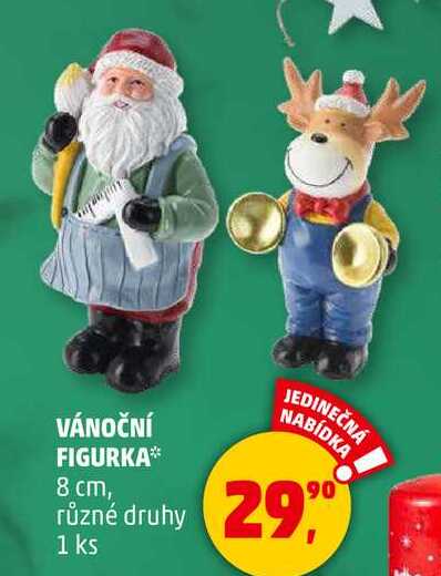 VÁNOČNÍ FIGURKA 8 cm, různé druhy, 1 ks 