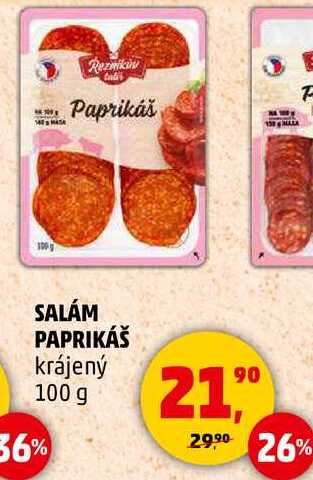 SALÁM PAPRIKÁŠ krájený, 100 g