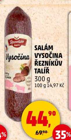 SALÁM VYSOČINA ŘEZNÍKŮV TALÍŘ, 300 g 