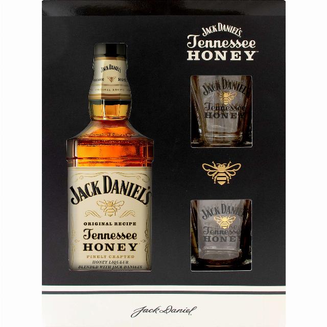 Jack Daniel´s Tennessee Hon. Likér s medovou příchutí 35 %+ 2 skleničky