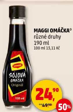 MAGGI OMÁČKA různé druhy, 190 ml 