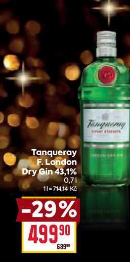 Tanqueray F. London Dry Gin 43,1% 0,7l