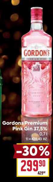 Gordons Premium Pink Gin 37,5% 0,7l