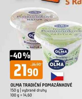 Olma Tradiční pomazánkové 150g vybrané druhy