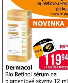 Dermacol Bio Retinol sérum na pigmentové skvrny 12 ml 