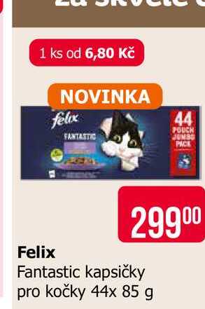 felix Fantastic kapsičky pro kočky 44x 85 g 