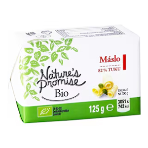 Nature's Promise Bio Máslo 82%, 125 g 