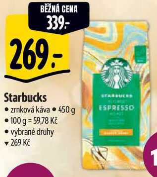 Starbucks zrnková káva, 450 g