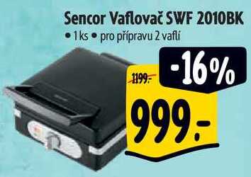 Sencor Vaflovač SWF 2010BK