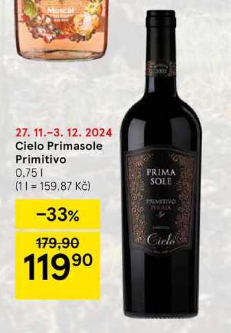 Cielo Primasole Primitivo, 0,75 l