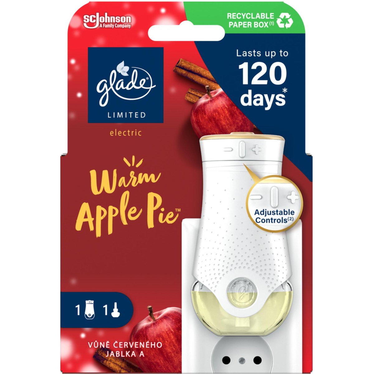 Glade Warm Apple Pie elektrický osvěžovač vzduchu