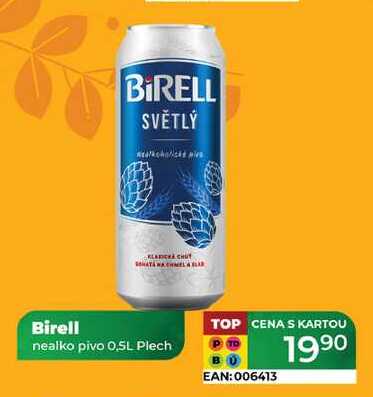 Birell nealko pivo 0.5L Plech  v akci