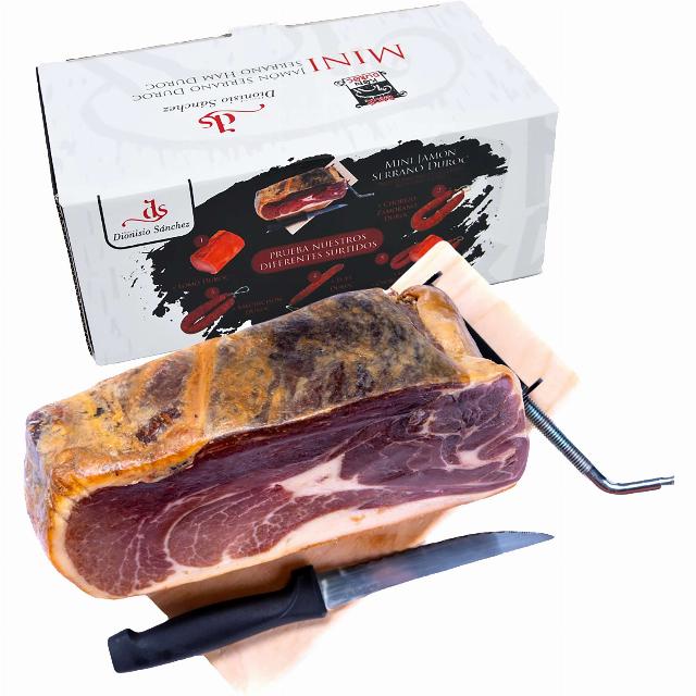 Mini Jamón Serrano Duroc dárkové balení se stojánkem a nožem