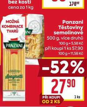 Panzani Těstoviny semolinové 500 g