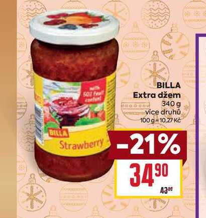 BILLA Extra džem 340 g 