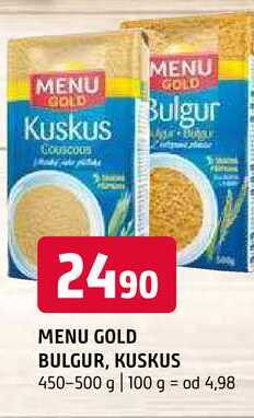 Menu gold bulgur kuskus 450-500 g 