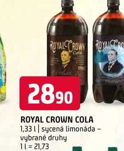 Royal crown cola 1,33l sycená limonáda vybrané druhy 