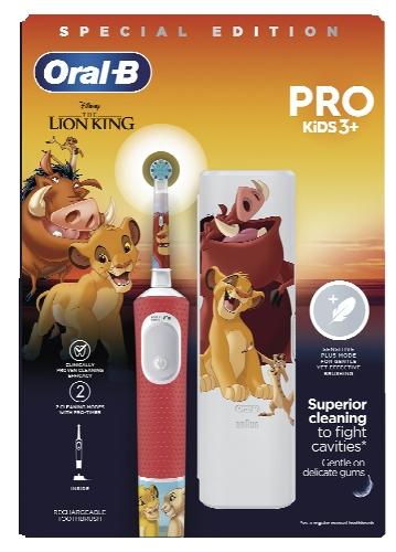 Elektrický kartáček Vitality Pro Kids Lion+case, 1 KS