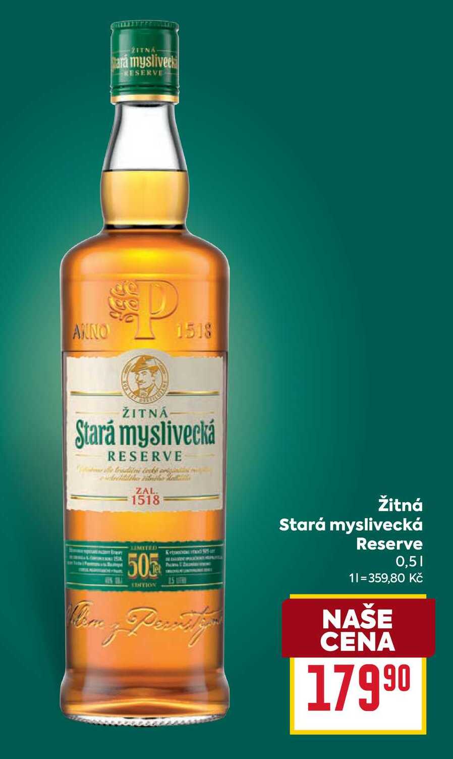 Žitná Stará myslivecká Reserve 0,5l