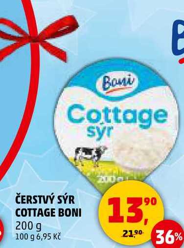 ČERSTVÝ SÝR COTTAGE BONI, 200 g 