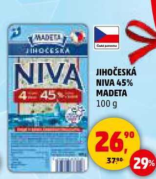 Madeta JIHOČESKÁ NIVA 45% MADETA, 100 g 