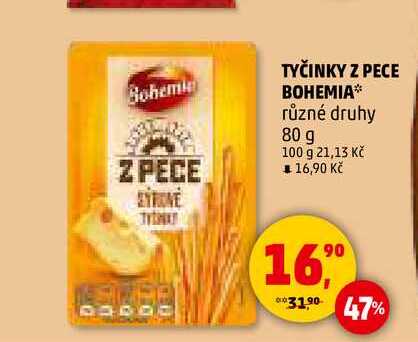 TYČINKY Z PECE BOHEMIA různé druhy, 80 g 