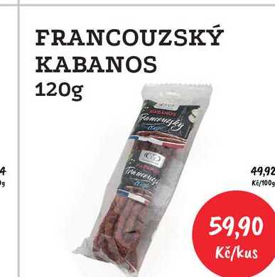 FRANCOUZSKÝ KABANOS 120g 